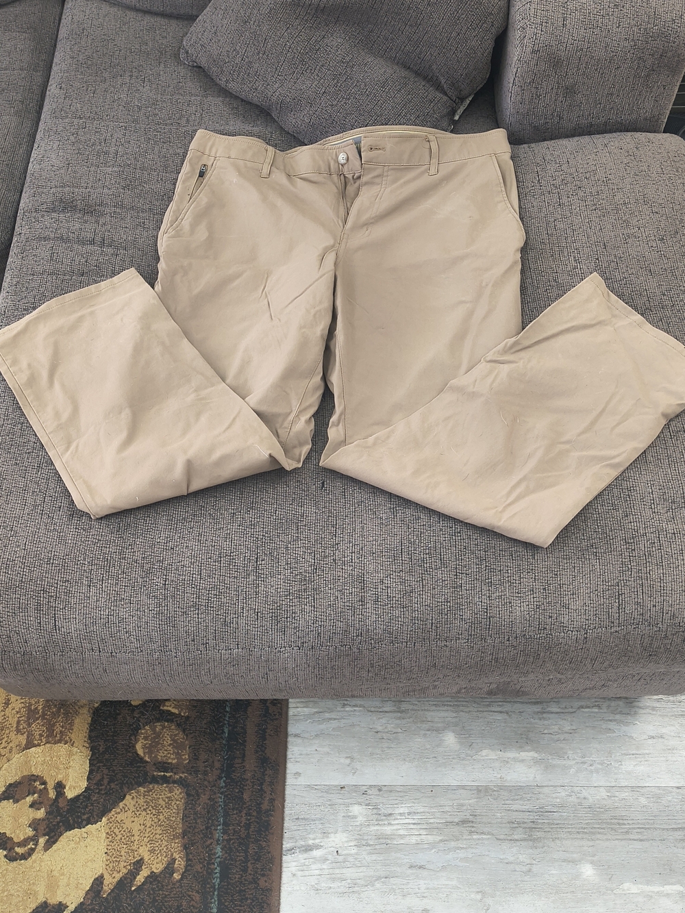Vintage Beige Chino Pants for Men